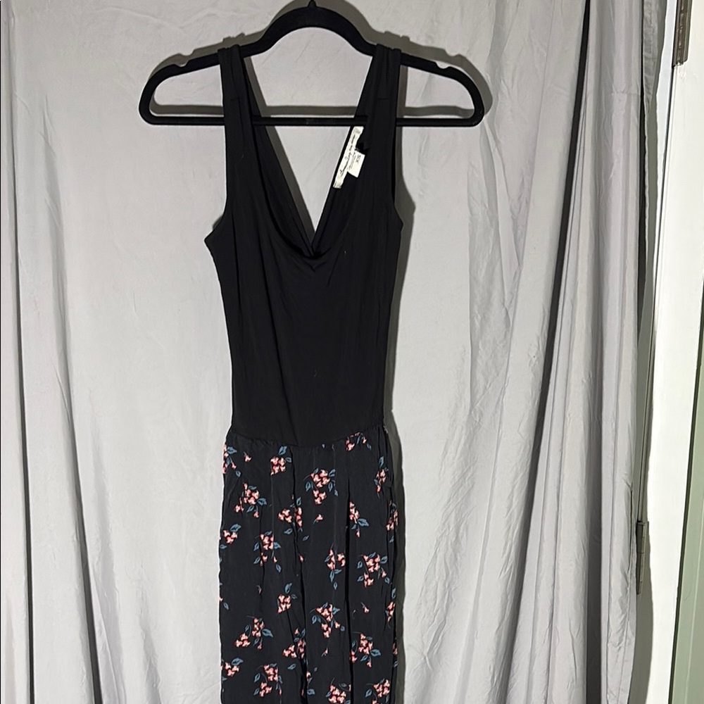 Black Floral Romper